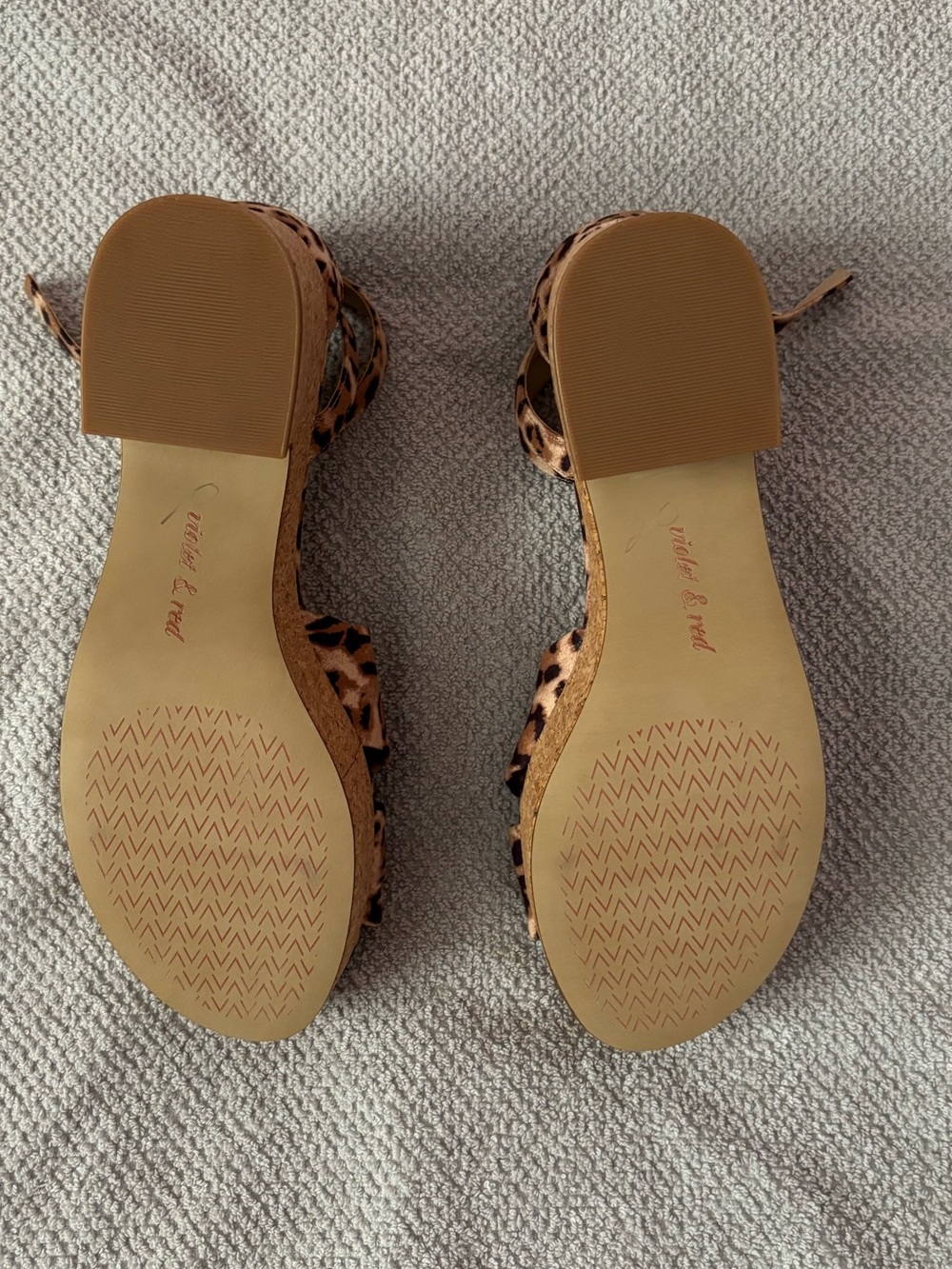 NWOT Violet & Red Women Espadrille Heels Sz 8.5 | Violet & Red Summer Heels - - Picture 3 of 9